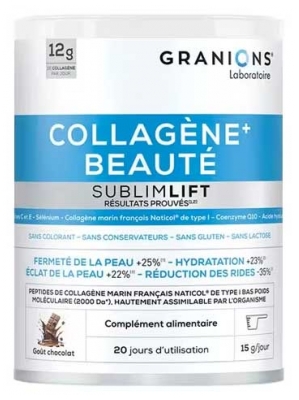 Granions Collagène+ Beauté SublimLift 300 g de Poudre à Diluer - Goût : Chocolat