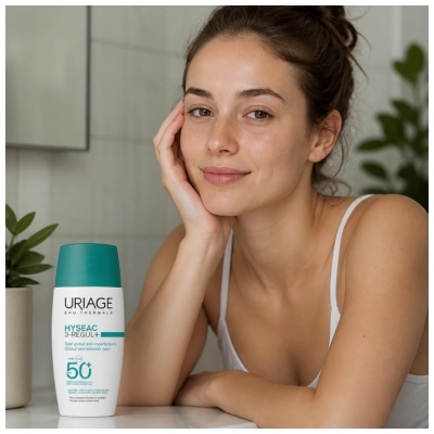 Uriage Hyséac 3-Regul + Soin Global Anti-Imperfections Visage SPF50+ 50 ml