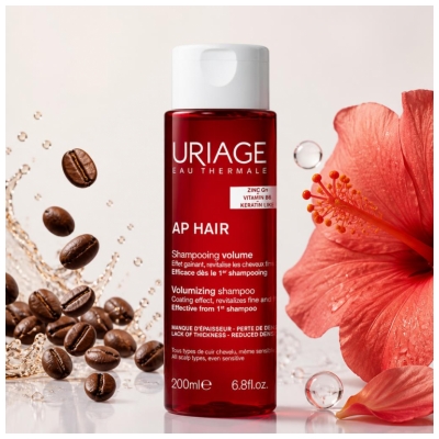 Uriage AP HAIR Shampoing Volume Tous Types de Cuir Chevelu 200 ml