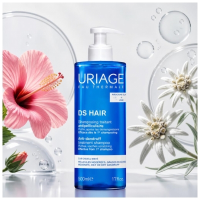 Uriage DS HAIR Shampoing Traitant Antipelliculaire Modéré 500 ml