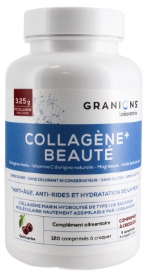 Granions Collagène+ Beauté 120 Comprimés à Croquer Cerise - Goût : Cerise