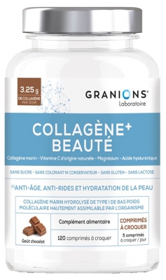 Granions Collagène+ Beauté 120 Comprimés à Croquer Cerise - Goût : Chocolat
