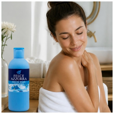 Felce Azzurra Gel Douche & Bain Musc Blanc 650 ml