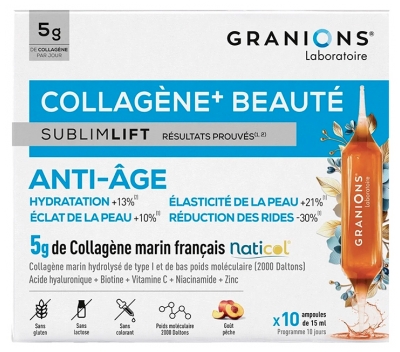 Granions Collagène + Beauté SublimLift 10 Jours 10 Ampoules
