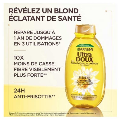 Garnier Ultra Doux Soleil de Camomille Shampooing Illuminant 300 ml