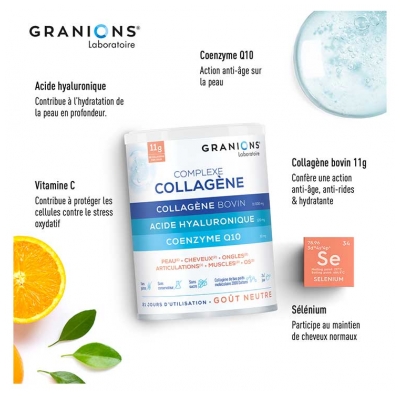 Granions Complexe Collagène Bovin Goût Neutre 242 g