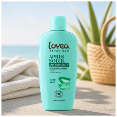 Lovea Lait Hydratant et Apaisant Après-Soleil Aloe Vera 150 ml