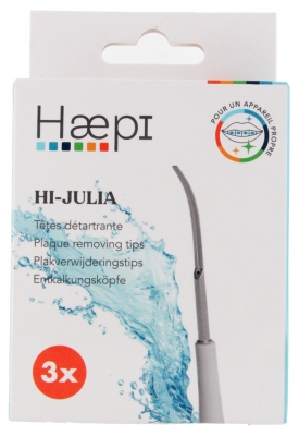 Haepi - Julia Têtes Détartrante 3 Unités