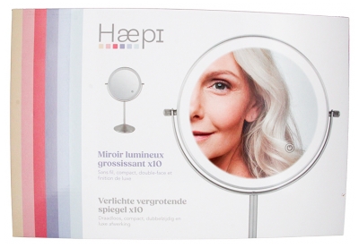 Haepi Miroir Lumineux Grossissant x10 Sans Fil