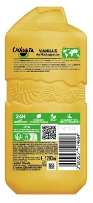 Ushuaïa Douche Apaisante Vanille de Madagascar 280 ml