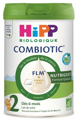 HiPP Combiotic Lait 2 Nutrigest Épaissi dès 6 Mois 800 g