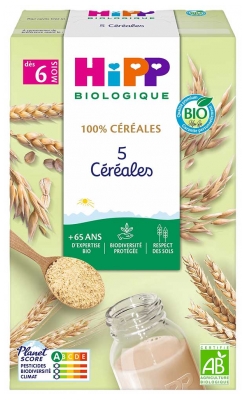 Hipp 5 Céréales Boîte 250 g Dès 6 Mois