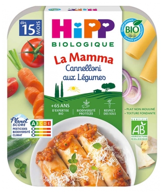 HiPP Cannelloni aux Légumes 15M+ Bio 250 g