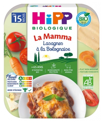 HiPP Lasagnes à la Bolognaise 15M+ Bio 250 g