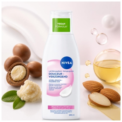 Nivea Lait Démaquillant Douceur Peau Sèche 200 ml