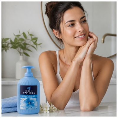 Felce Azzurra Savon Liquide Parfum Musc Blanc 300 ml