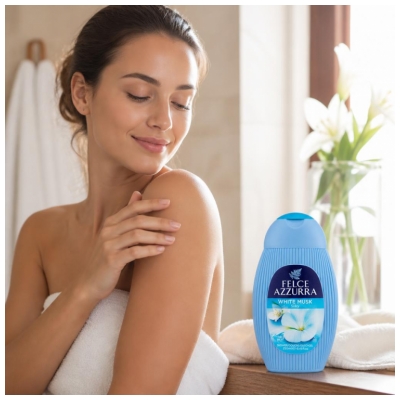 Felce Azzurra Gel Douche Musc Blanc Silky 250 ml