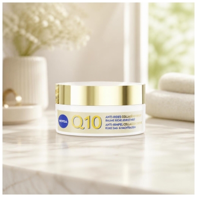 Nivea Q10 Anti-Rides Collagène Expert Baume Riche Jour & Nuit Visage Cou et Décolleté 50 ml