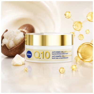 Nivea Q10 Anti-Rides Collagène Expert Baume Riche Jour & Nuit Visage Cou et Décolleté 50 ml