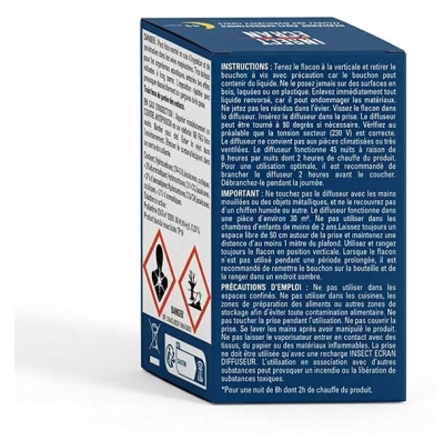 Insect Ecran Diffuseur Anti-Moustiques 45 Nuits 1 Recharge 30 ml