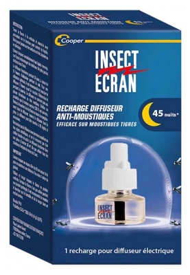 Insect Ecran Diffuseur Anti-Moustiques 45 Nuits 1 Recharge 30 ml