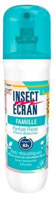 Insect Ecran Anti-Moustiques Spray Répulsif Peau Parfum Floral 100 ml