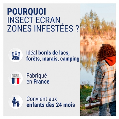 Insect Ecran Zones Infestées Adultes et Enfants Flacon 100 ml + Après Piqûres Gel Apaisant 20 g