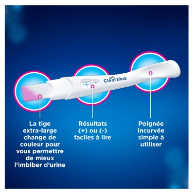 Clearblue Test de Grossesse Détection Rapide x2