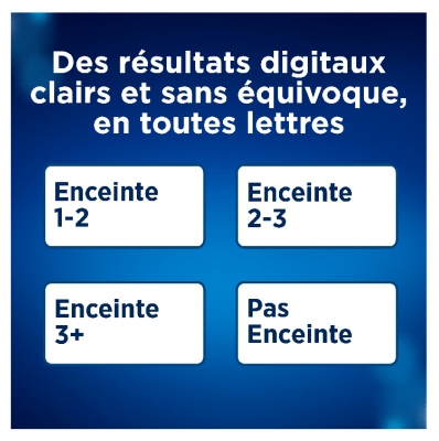 Clearblue Test de Grossesse Digital Estimation Nombre de Semaines 2 Tests