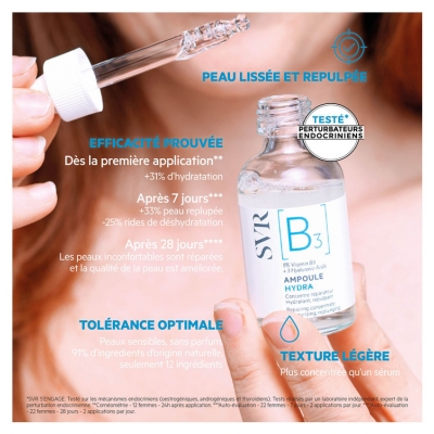 SVR Hydra [B3] Ampoule Concentré Réparateur 30 ml
