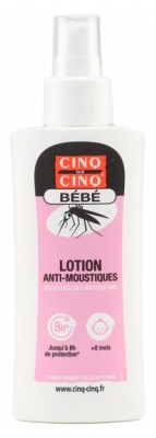 Cinq sur Cinq Bébé Lotion Anti-Moustiques 8H 100 ml
