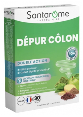 Santarome Dépur Côlon Complément Alimentaire 30 Comprimés