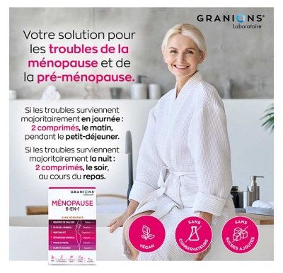 Granions Ménopause 6en1 60 Comprimés Sécables