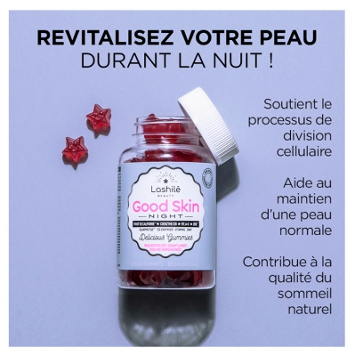 Lashilé Beauty Good Skin Night Sans Sucre 60 Gummies