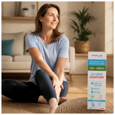 Granions Gel-Crème Chauffant CBD & Arnica 75 ML