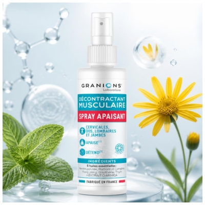 Granions Décontractant Musculaire Spray Apaisant Corps 100 ML