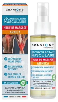 Granions Décontractant Musculaire Huile de Massage à l'Arnica 100 ML