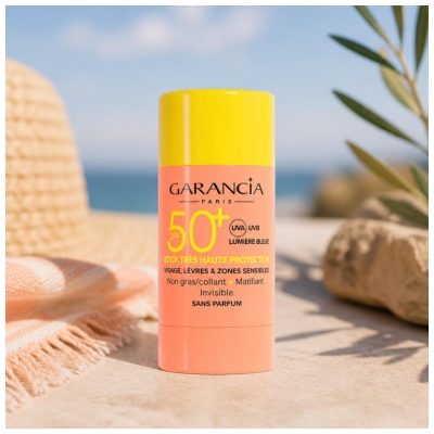 Garancia Stick Visage, Lèvres et Zones Sensibles SPF50+ 15 Grammes