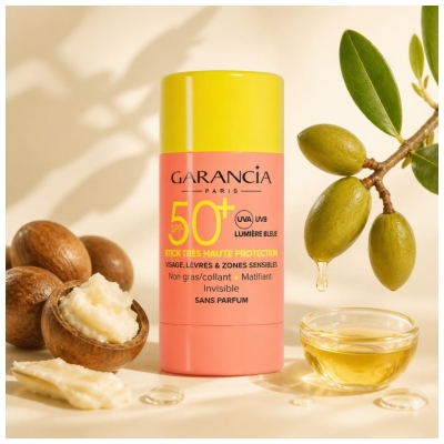 Garancia Stick Visage, Lèvres et Zones Sensibles SPF50+ 15 Grammes