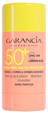 Garancia Stick Visage, Lèvres et Zones Sensibles SPF50+ 15 Grammes