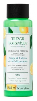 Trésor Botanique Gel Douche Sauge & Citron de Méditerranée 80 ml