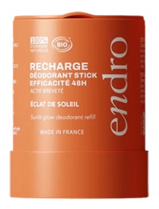 Endro Déodorant Apaisant Stick 48 H Éclat de Soleil Recharge Bio 50 g