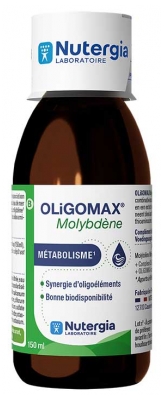 Nutergia Oligomax Molybdène Métabolisme 150 ml