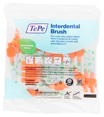 TePe Interdental Brush 20 Brossettes Interdentaires - Taille : 1