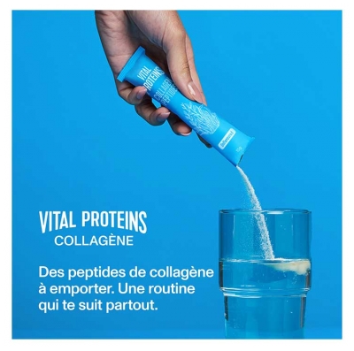 Vital Proteins Collagen Peptides - Collagène Beauté Peau Cheveux Ongles - 10 Sticks de 10 g