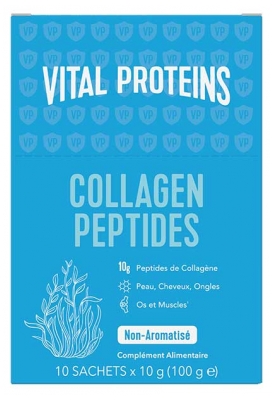 Vital Proteins Collagen Peptides - Collagène Beauté Peau Cheveux Ongles - 10 Sticks de 10 g