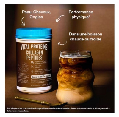 Vital Proteins Collagen Peptides Saveur Cacao 297 g