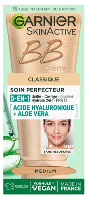 Garnier SkinActive BB Crème Soin Perfecteur 5 en 1 SPF 15 50 ML - Teinte : Médium