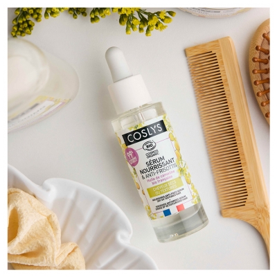 Coslys Sérum Nourrissant & Anti-Frisottis Cheveux Secs ou Texturés Bio 30 ml
