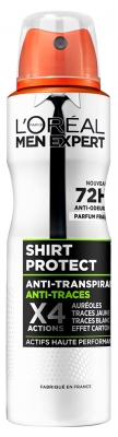 L'Oréal Paris Men Expert Shirt Protect Déodorant Anti-Transpirant Anti-Traces 72 Heures 150 ML